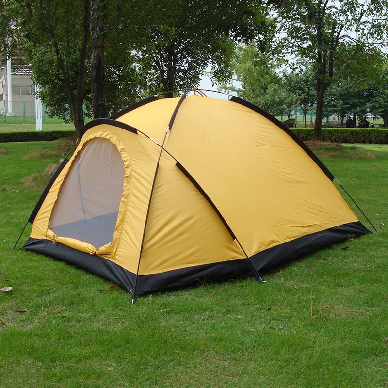 Cheap Goat Tents 1 2 Person Outdoor Camping Tent Single Layer 1 Door Waterproof Tourist Tent for Hiking Beach Travel Fishing Beach 210x150x120cm   